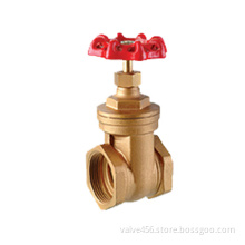 Non rising stem brass gate valve for water